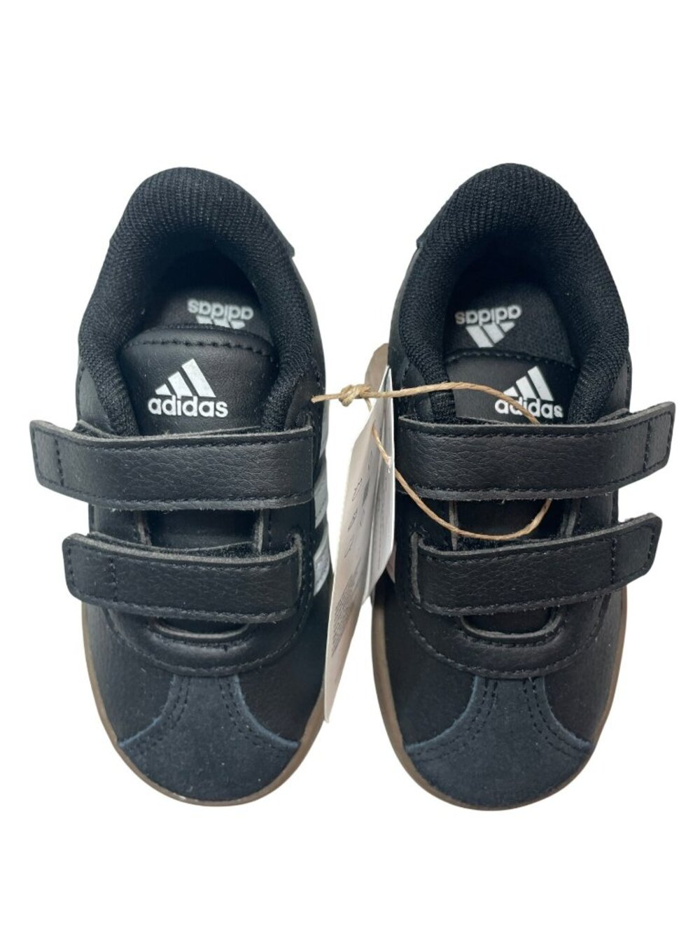 Adidas VL Court 3.0 CF I  Black White Velcro Sneakers Kid's Size 6K NWB - Picture 4 of 11